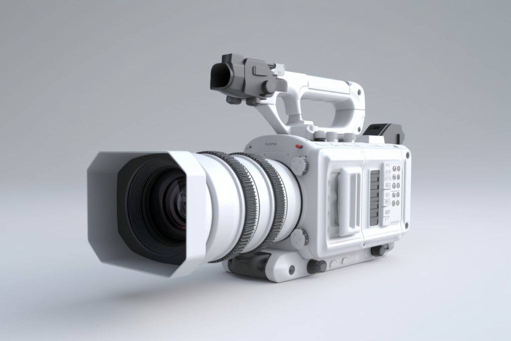White video camera